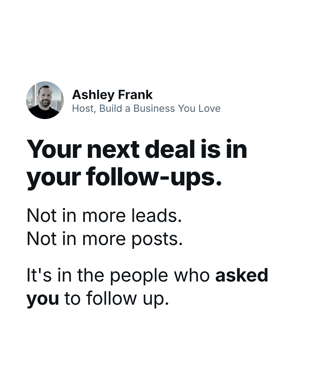 Your next deal might be in your inbox Image showing an example of the ad creative used in week one